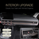 Wood/ Carbon Look Dashboard Air Vent Outlet Stripe Cover For Honda CRV 2023-2027