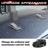 x xotic tech Front Engine Hood Hinge Cover Trim Decoration Exterior Accessories Compatible with Jeep Wrangler JL JLU 2018-up & Gladiator JT Truck 2/4 Door 2020-up (2Pcs)