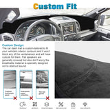 Pre-cut Suede Dashboard Carpet Pad Cover Sun Protector For Ford F150 15-2020
