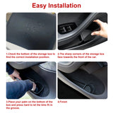 4PCS/Set Door Side Handle Slot Armrest Storage Box Organizer Holder Tray Front and Rear Accessories Compatible with Tesla Model 3 2016-2024