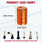 4pcs American Flag Tire Valve Stem Cover Caps Anodized Aluminum Alloy, Corrosion Resistant Leak-Proof Wheel Valve Cap Set, Universal for Cars Trucks Motorcycles SUVs