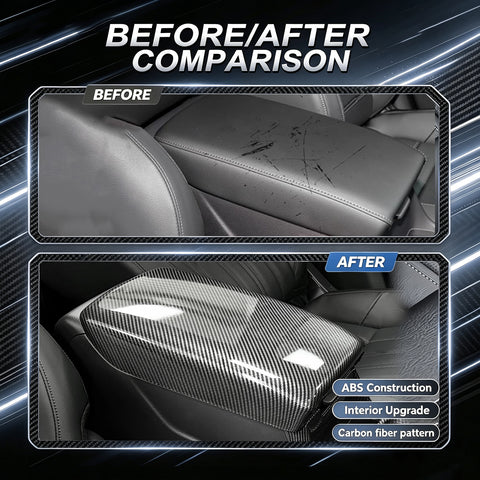 Wood/ Carbon Style Center Console Armrest Box Cover Trim Accessories For Honda CRV 23+