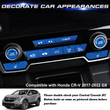 12Pcs Aluminum Center Dashboard Switch Cover Trim For Honda CR-V DX 2017-2022