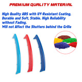 Tri-Colored Front Kidney Grille Strips Clip Cover For BMW 3 Series E46 1999-2001