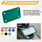 x xotic tech Motorcycle Silicone License Plate Frames, Motorbike License Plate Holder, Rust Proof, Rattle Proof, Weather Proof