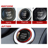 Red Engine Start Switch Push Button Crystal Cover For BMW 3 5 Series X1 X3 X5 X6