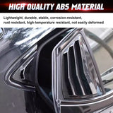 Side Window Louver Blinds Sun Shades Trim For Toyota Camry 2025-2026 Gloss Black