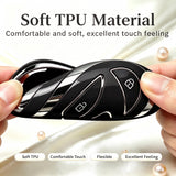 5/7 Button TPU Key Fob Cover Case w/Keychain For Hyundai Santa Fe Tucson Sonata