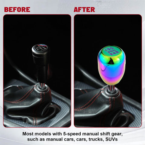 JDM Universal Aluminum 5 Speed Manual Car Gear Stick Shift Knob Shifter Lever