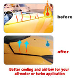 4Sets Steel Bulkhead Riser Kit, Engine Motor Hood Vent Spacer Riser, 1 inch 8mm Aluminum Alloy Engine Hood Ventilation Spacer for Auto Engine Turbo Swap