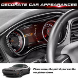 Car Interior Dashboard Display Screen Frame Cover Trim Accessories Decoration, Carbon Fiber Pattern, Compatible with Dodge Challenger 2015-2023