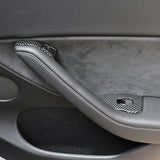 Carbon Fiber Style Window Switch Panel Cover Trim for Tesla Model 3 2021-2023