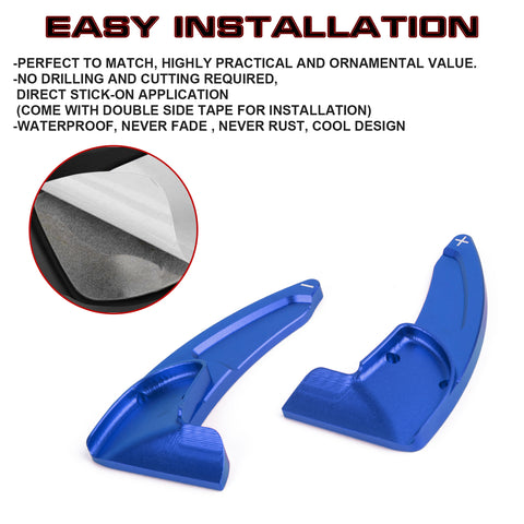 Black Forged ABS Paddle Shifter Extension For Dodge Charger Chrysler 300 2015-21