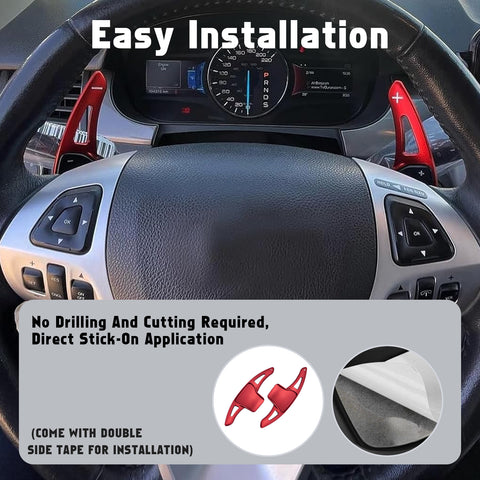 Aluminum Paddle Shifter Extension Decoration Cover For Ford Explorer 2013-2019