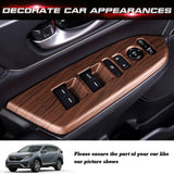 Peach Wood Grain Window Lift Button Control Panel Trim For Honda CR-V 2017-2022