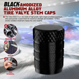 Xotic Tech 4pcs Tire Valve Stem Cover Caps Anodized Aluminum Alloy, Corrosion Resistant Leak-Proof Wheel Valve Cap Set Exterior Accessories, Universal for Cars Trucks Motorcycles SUVs and Bikes