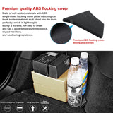 Rear Trunk Left Side Storage Bin Box Organizer Protector Packet w/Lids + Trunk Grocery Bag Organizer Holder Hanger Hook Kit Compatible with Tesla Model 3 2018-2023