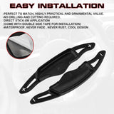 2x Aluminum Red Steering Wheel Paddle Shifter Extensions For Hyundai Genesis G70