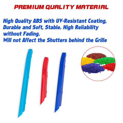 Tri-Colored Front Kidney Grille Strips Clip Cover For BMW 1 2 Series F70 F74