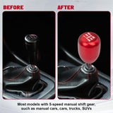 JDM Universal Aluminum 5 Speed Manual Car Gear Stick Shift Knob Shifter Lever