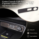 Wood/Carbon Look Console USB Port Charger Switch Panel Cover For Honda CRV 2023+