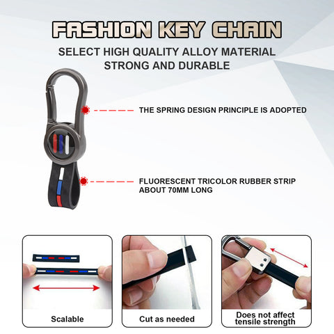 x xotic tech Heavy Zinc Alloy Key Fob Cover Compatible with BMW IX I5 X5 X6 X7 IX I7 5 7 Series 740i 760i 2023-2026, Full Protect Remote Metal Keys Holder Keychain with Carbon Fiber Pattern