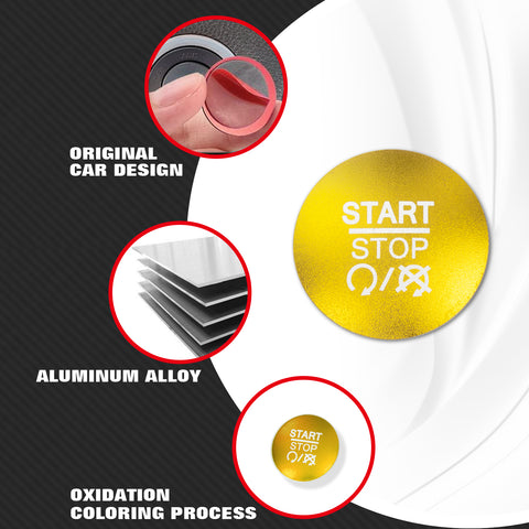 Alloy Engine Start Stop Push Button Cover For Dodge Charger Challenger 2010-2022