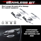 4PCS Exterior Door Handle Bowl Cover Trim For Toyota Highlander 2020-up, Carbon Fiber Pattern