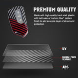 x xotic tech Glossy Black/Red Mix Color Carbon Fiber Texture Hard Plastic Key Fob Cover Case Compatible with Volkswagen MK8 VIII Golf/GTI ID.3 or Skoda Octavia or Seat Leon MK4 Tarraco Ateca