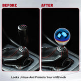 Universal Burnt Blue Alloy Round Ball Shape Car Gear Shift Knob Shifter Lever
