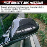 Carbon Fiber Look Door Side Rear View Mirror Cover Trim For Toyota Camry 2018-26