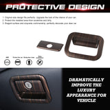 Wood Grain ABS Copilot Storage Box Handle Cover For Toyota Camry 2018-2024