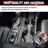 Carbon Fiber Look Center Console Gear Shift Panel Cover For Toyota Camry 2025-up