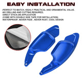 Sport Blue Aluminum Gear Paddle Shifter Extender Cover For Cadillac XT4 2019+
