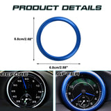 Sporty Blue Dashboard Center Clock Ring Cover For Porsche Cayenne 911 2012-up