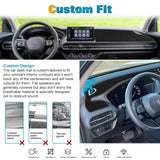 Black Dashboard Mat Poly Carpet DashMat Non-Slip Cover For Honda HRV 2023-2025