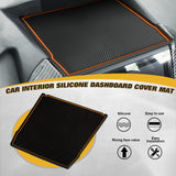 Anti-Dust Dashboard Orange Liner Cover Pad w/Orange Liner For Subaru Forester 2019-2023 Crosstrek Impreza 2018-2023