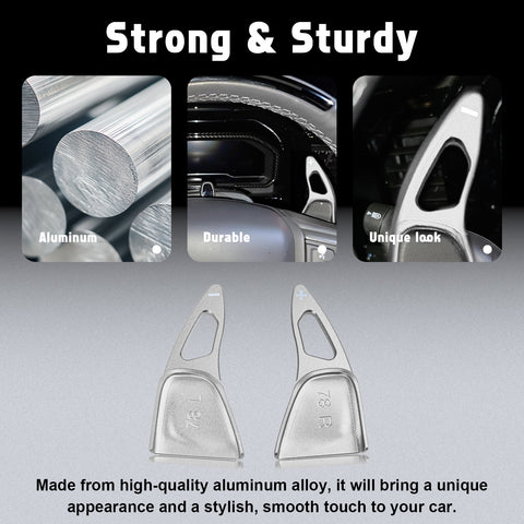 Aluminum Paddle Shifter Extension Decor Cover For Chevy Silverado GMC Sierra