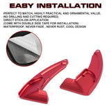 Black Forged ABS Paddle Shifter Extension For Dodge Charger Chrysler 300 2015-21