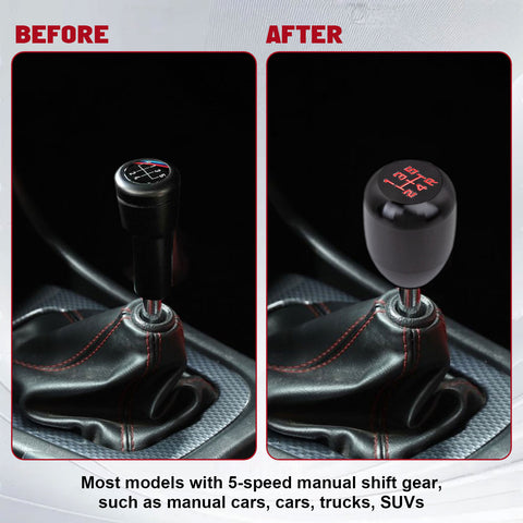 JDM Universal Aluminum 5 Speed Manual Car Gear Stick Shift Knob Shifter Lever