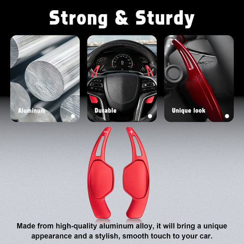 Aluminum Paddle Shifter Extension Decoration Cover For Cadillac XTS 2013-2019