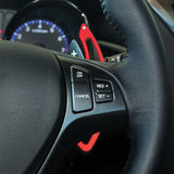 Red Aluminum Paddle Shifter Extension For Hyundai Genesis Coupe Pre-LCI 09-2012