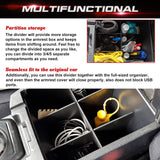 Inner Center Console Glove Box Insert Storage Box Organizer Divider + Armrest Organizer Bottom Divider Compatible with Toyota Tacoma 2016-2023