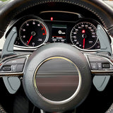 Gun Metal Gray Aluminum Paddle Shifter Extension For Audi A3 A4 A5 A6 A7 Q3 Q5