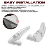 Black Forged ABS Paddle Shifter Extension For Dodge Charger Chrysler 300 2015-21