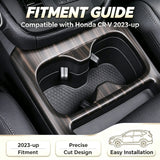 Wood/ Carbon Style Console Cup Holder Frame Trim Accessories For Honda CRV 23-up