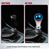 Universal Burnt Blue Alloy Round Ball Shape Car Gear Shift Knob Shifter Lever