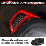 x xotic tech Wheel Eyebrow Side Air Conditioning Vent Cover Trim Compatible with Jeep Wrangler JL JLU 2018-up & Gladiator JT 2020-up (2Pcs)