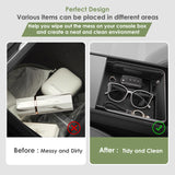 Gray Center Console Armrest Organizer Tray For Tesla New Model 3/Y 2025 2026