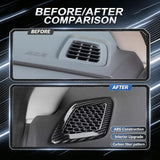 Wood/ Carbon Look Dash Side AC Vent Outlet Cover Accessories For Honda CRV 2023+